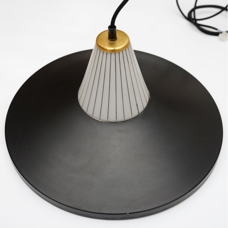 Vintage pendant lamp in black,Scandinavian  1950s