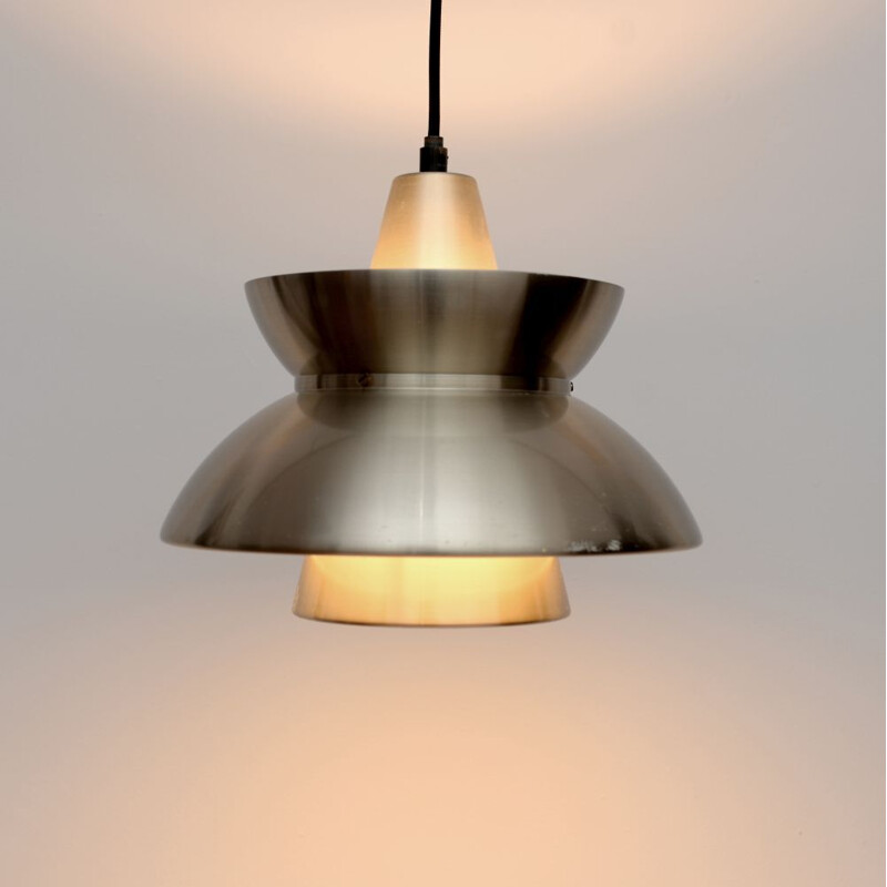 Vintage brass Søværnspendel pendant by Jorn Utzon for Nordisk Solar, 1960s