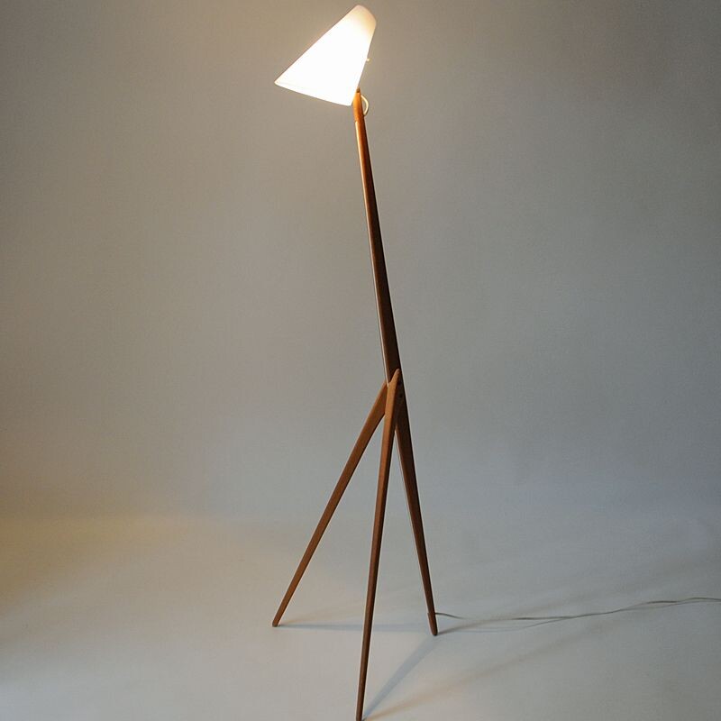 Giraffe Floorlamp by Uno & Östen Kristiansson for Luxus, Sweden 1950s