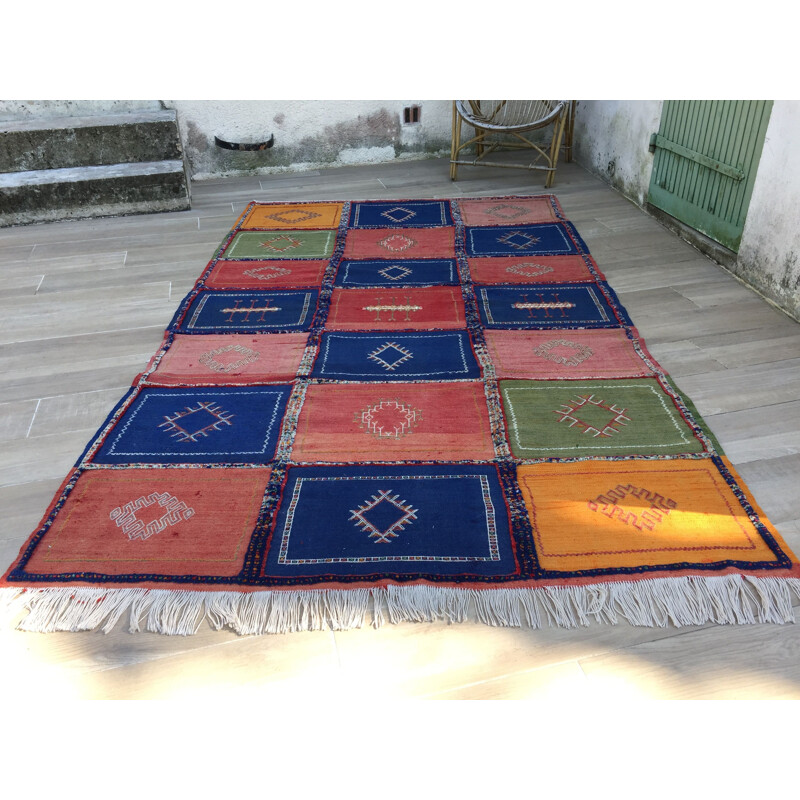 Tapis vintage Kilim  Berbère 1970