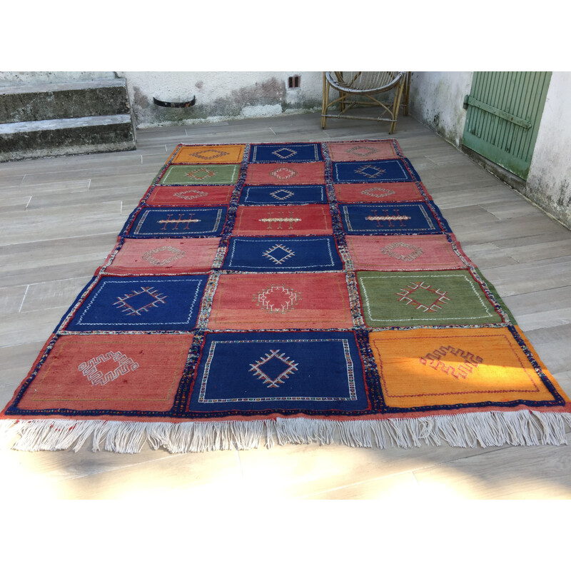 Vintage carpet Kilim Berber 1970