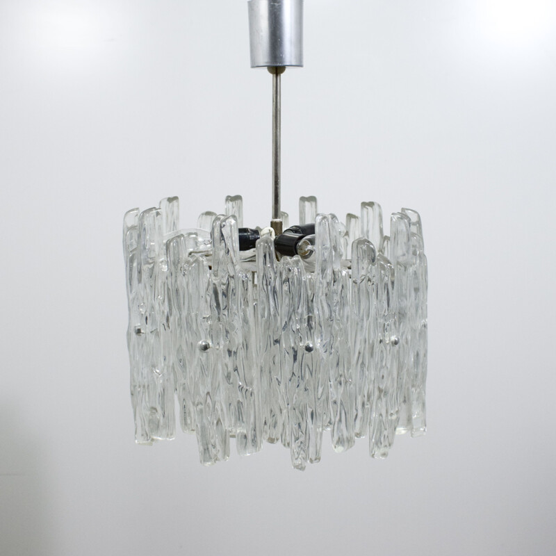 Lustre vintage en lucite par Kinkeldey 1960