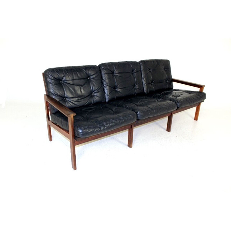 Vintage Capella Model 4 sofa, Illum Wikkelsø for Niels Eilersen, Denmark, 1960