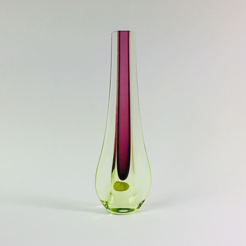 Vintage Murano Glass Vase by Flavio Poli for Seguso, 1960s