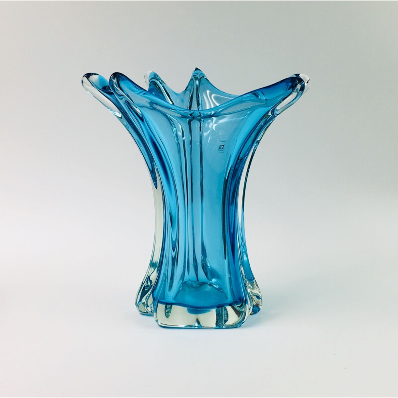 Vintage Murano Glass Vase from Fratelli Toso, 1950s