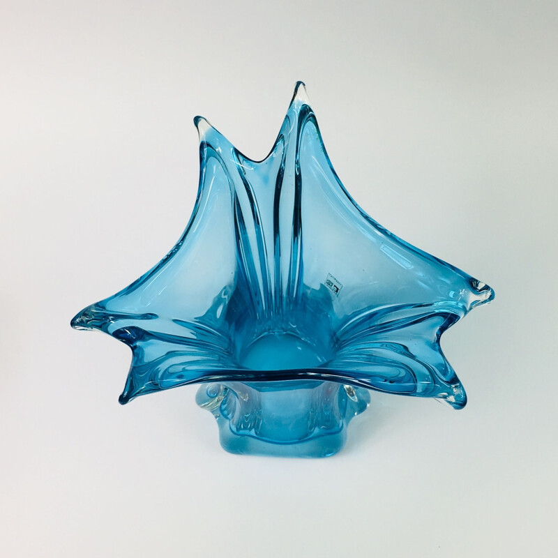 Vintage Murano Glass Vase from Fratelli Toso, 1950s