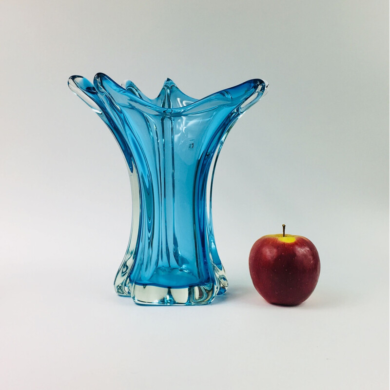 Vintage Murano Glass Vase from Fratelli Toso, 1950s