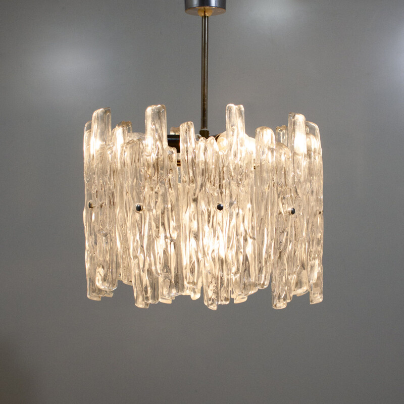 Vintage lucite chandelier by Kinkeldey 1960