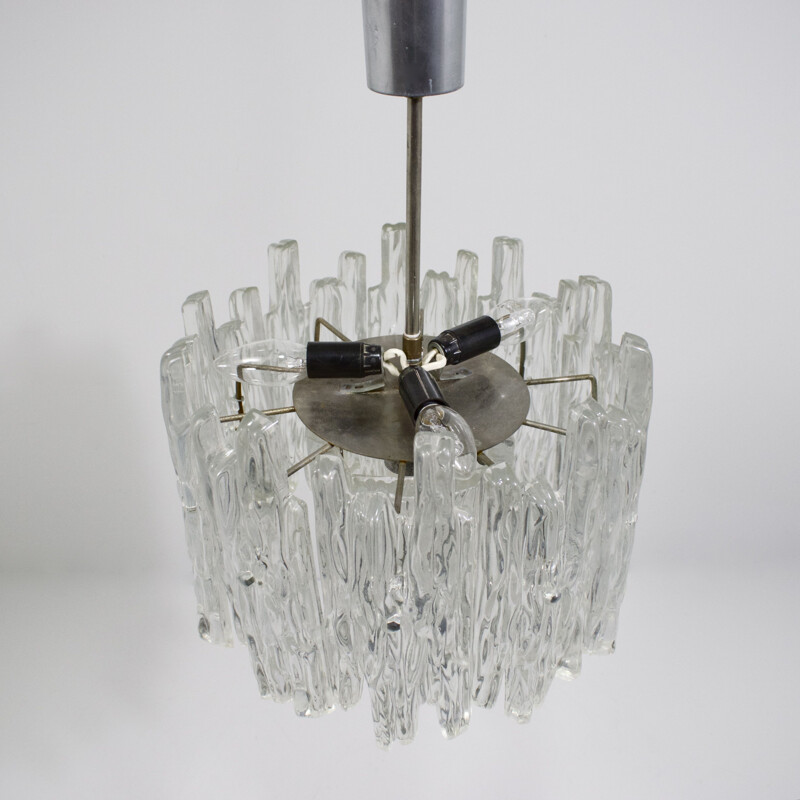 Vintage lucite chandelier by Kinkeldey 1960