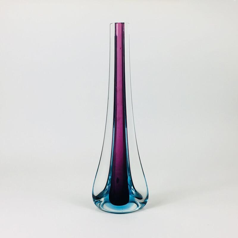 Vintage Murano Glass Vase by Flavio Poli for Seguso, 1960s