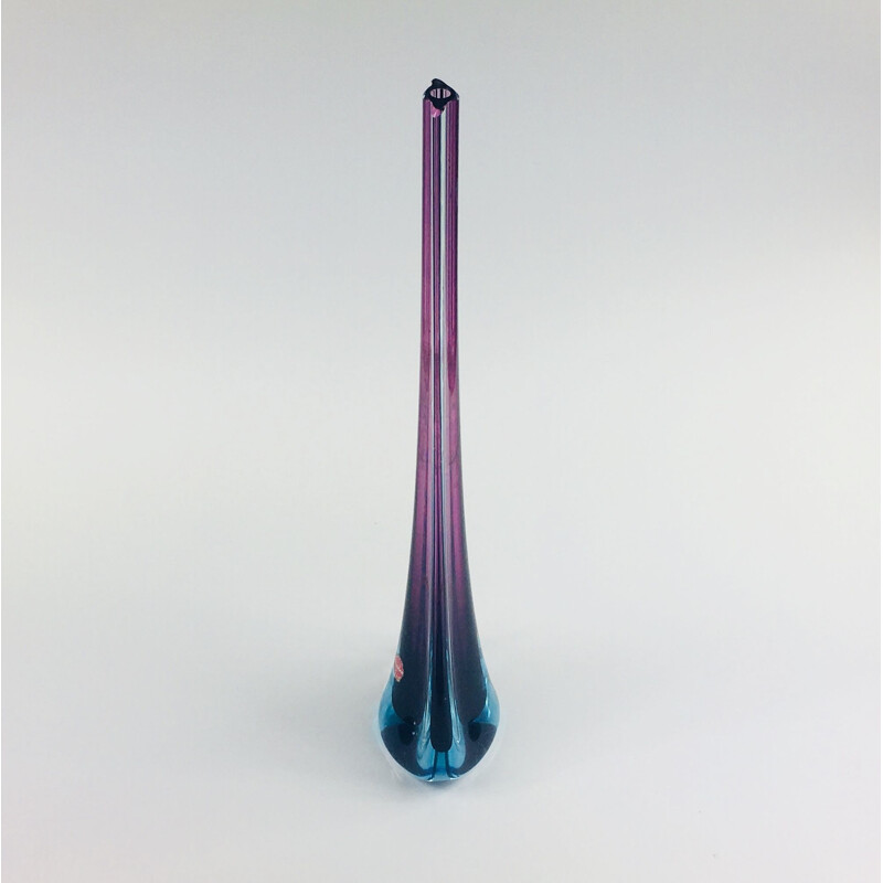 Vintage Murano Glass Vase by Flavio Poli for Seguso, 1960s