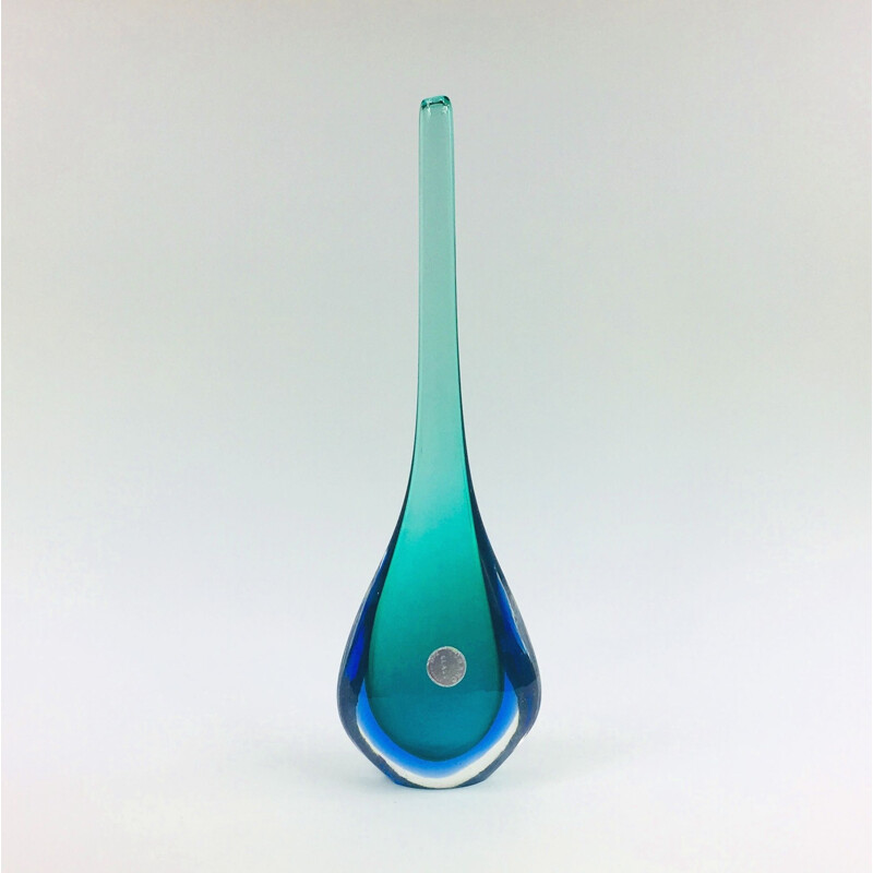 Vintage Murano Glass Vase by Flavio Poli for Seguso, 1960s