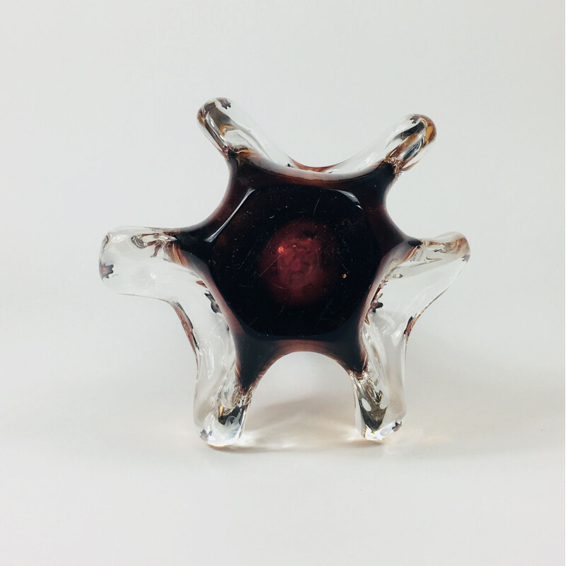 Vintage Murano Glass Vase from Fratelli Toso, 1960s