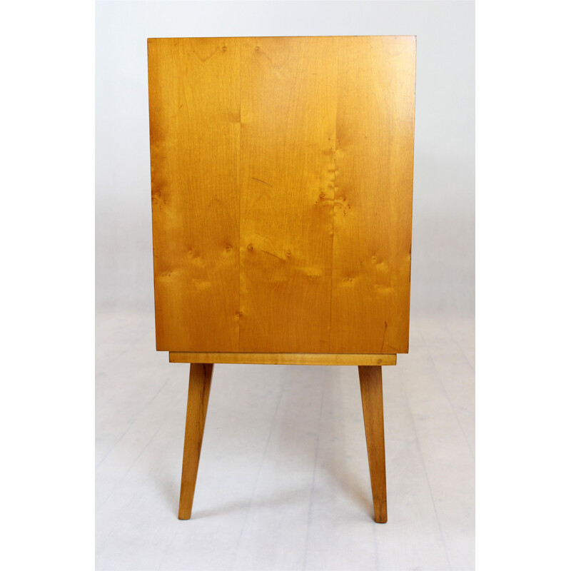 Vintage birch and mahogany sideboard, Czechoslovakia 1960