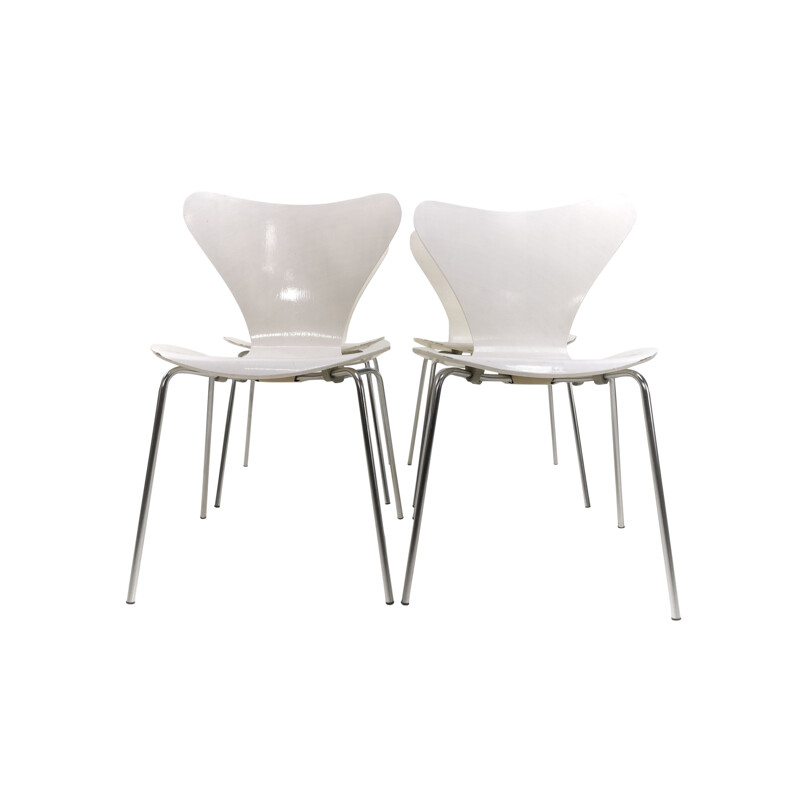 Set of 5 Mid Century Dining Chairs Arne Jacobsen For Fritz Hansen 1968