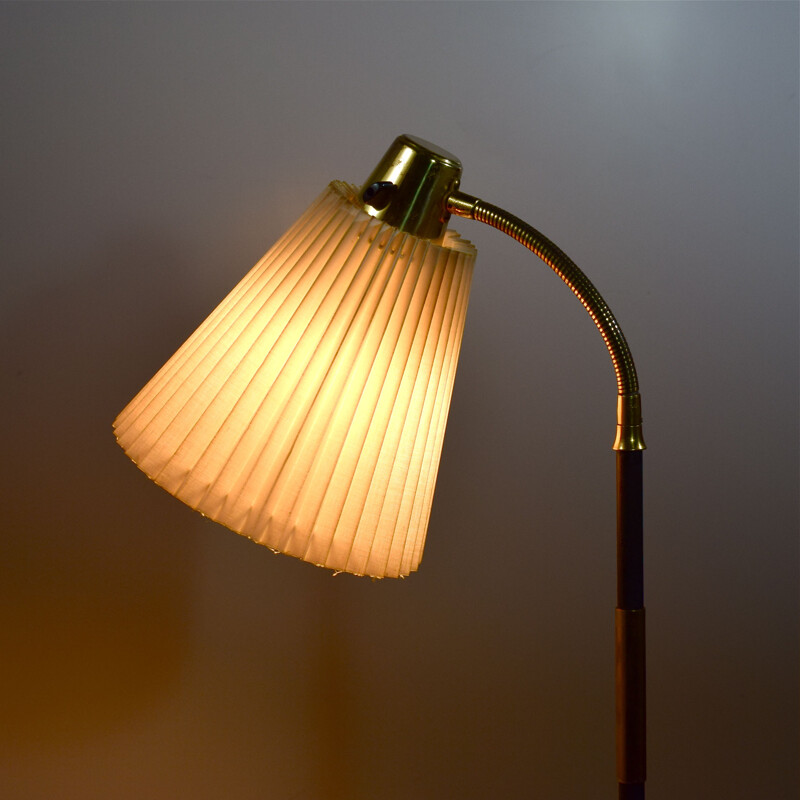 Vintage floor lamp AJH Suede 1960