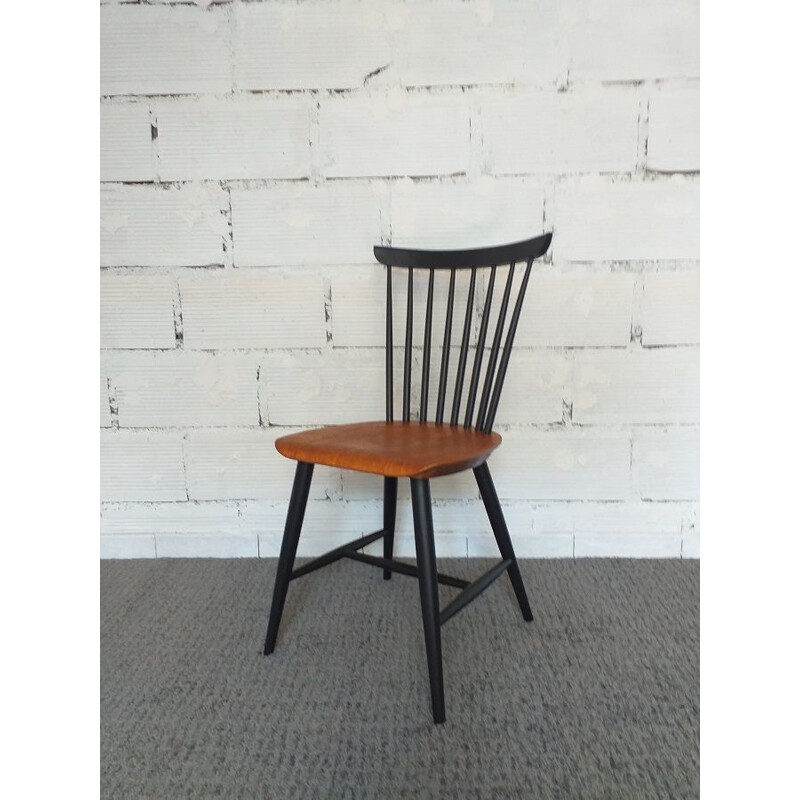 Vintage scandinavian chair bicolor 1960