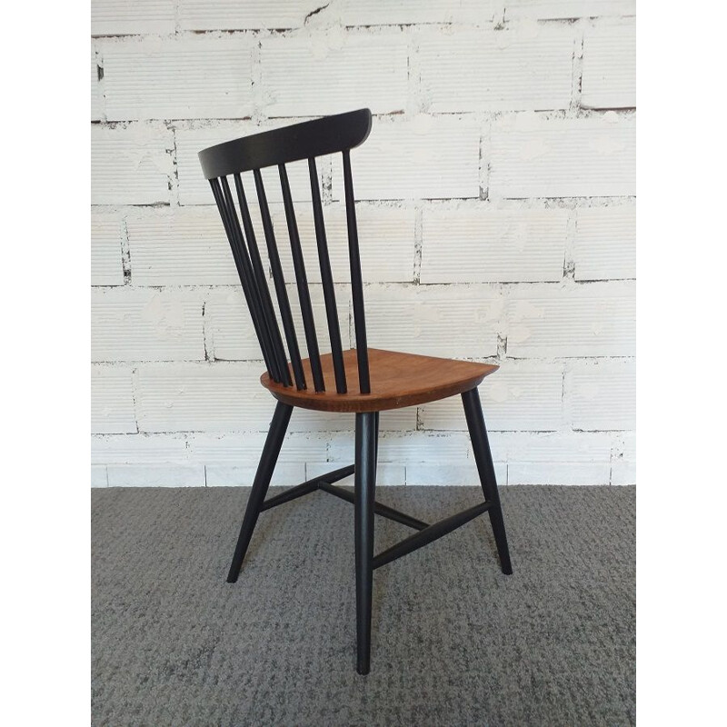 Vintage scandinavian chair bicolor 1960
