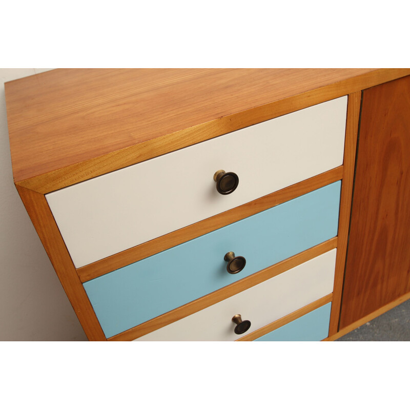 Little vintage sideboard in ash 1950s