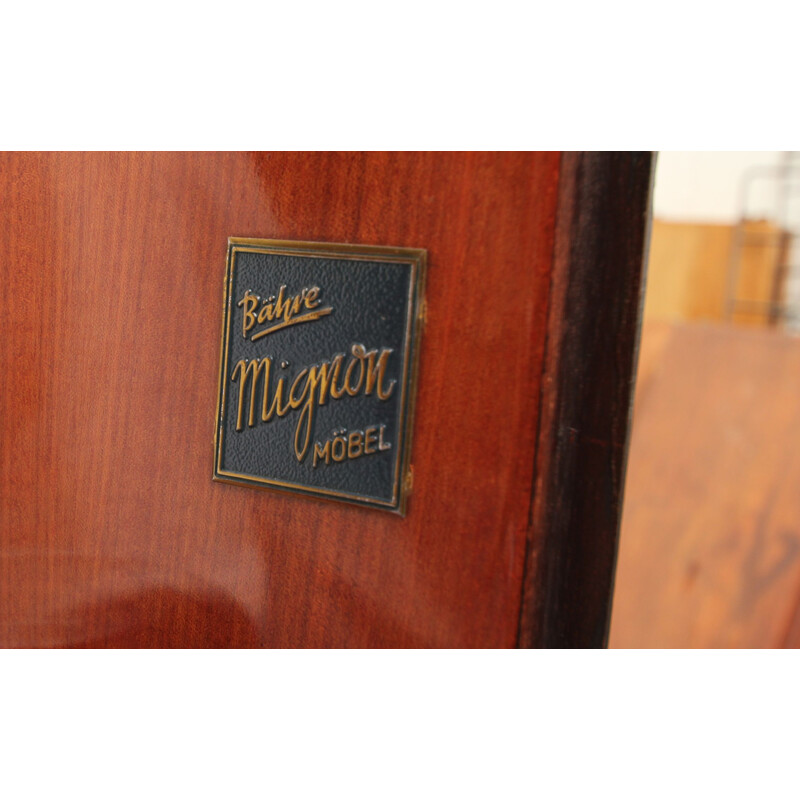 Vintage sideboard in glossy mahogany 1950s