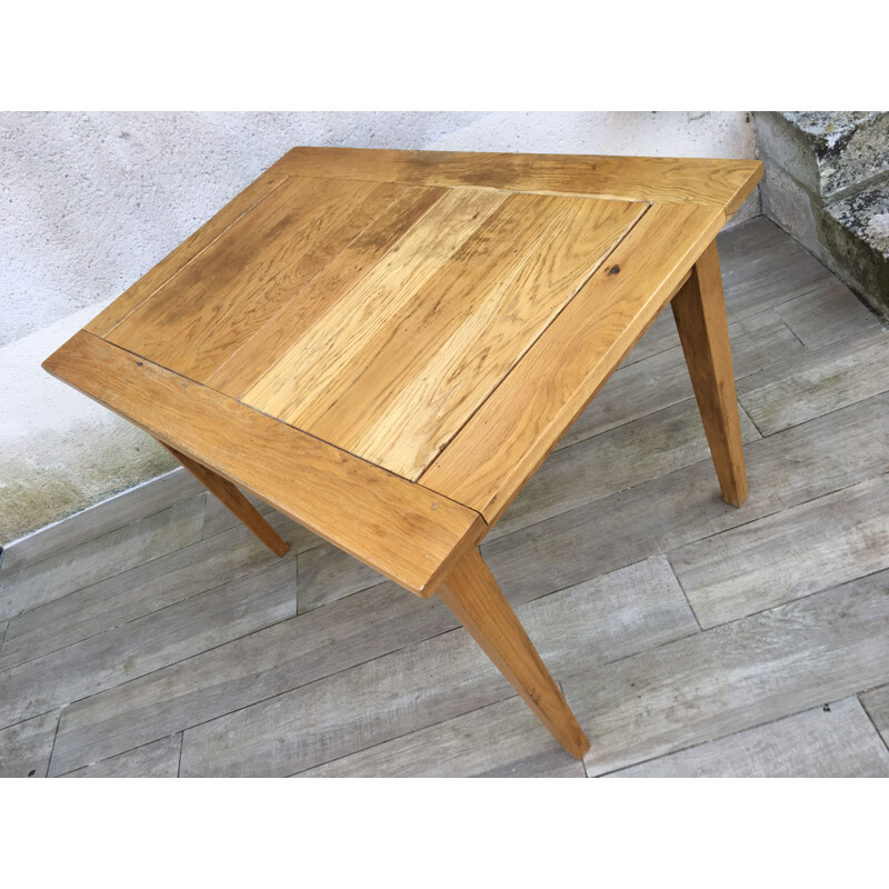 Vintage Solid Oak Farm Table