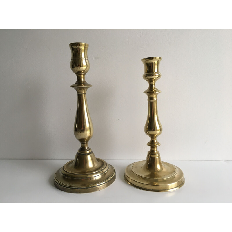 Pair of Intage Brass Candlesticks