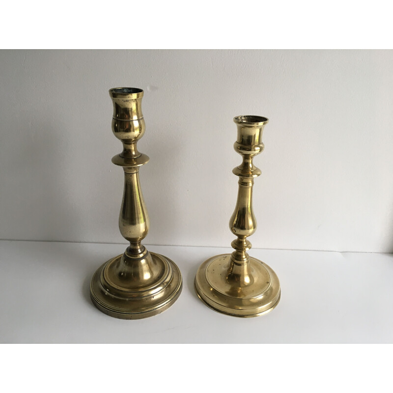 Pair of Intage Brass Candlesticks
