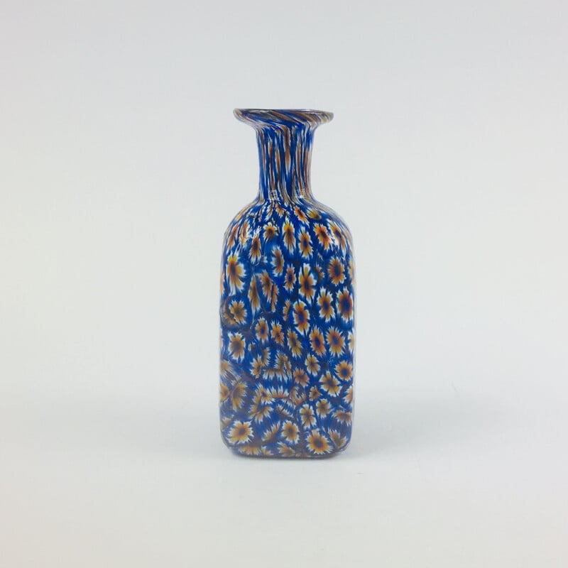 Vintage Murano Glass Millefiori Vase from Fratelli Toso, Italian 1950s