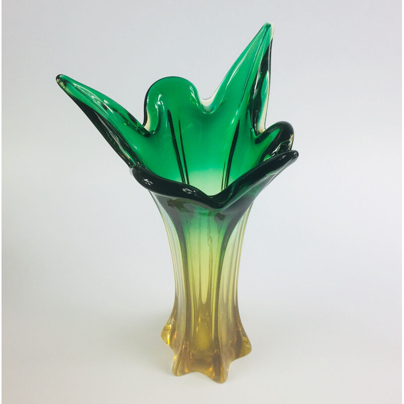 Vintage Glass Vase from Murano,Italian  1960s