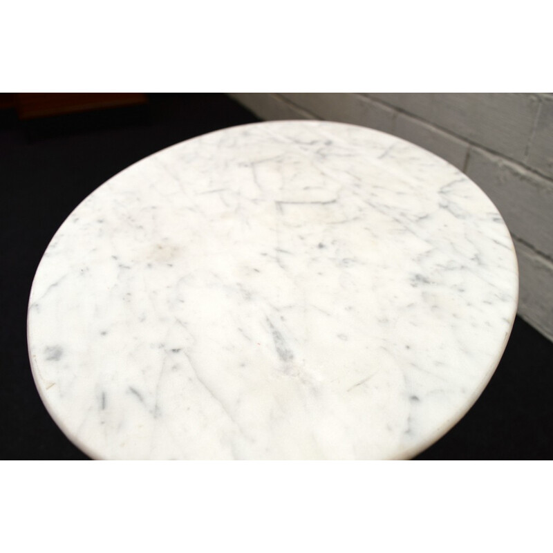 Carrara marble Knoll side table, Eero SAARINEN - 1960s