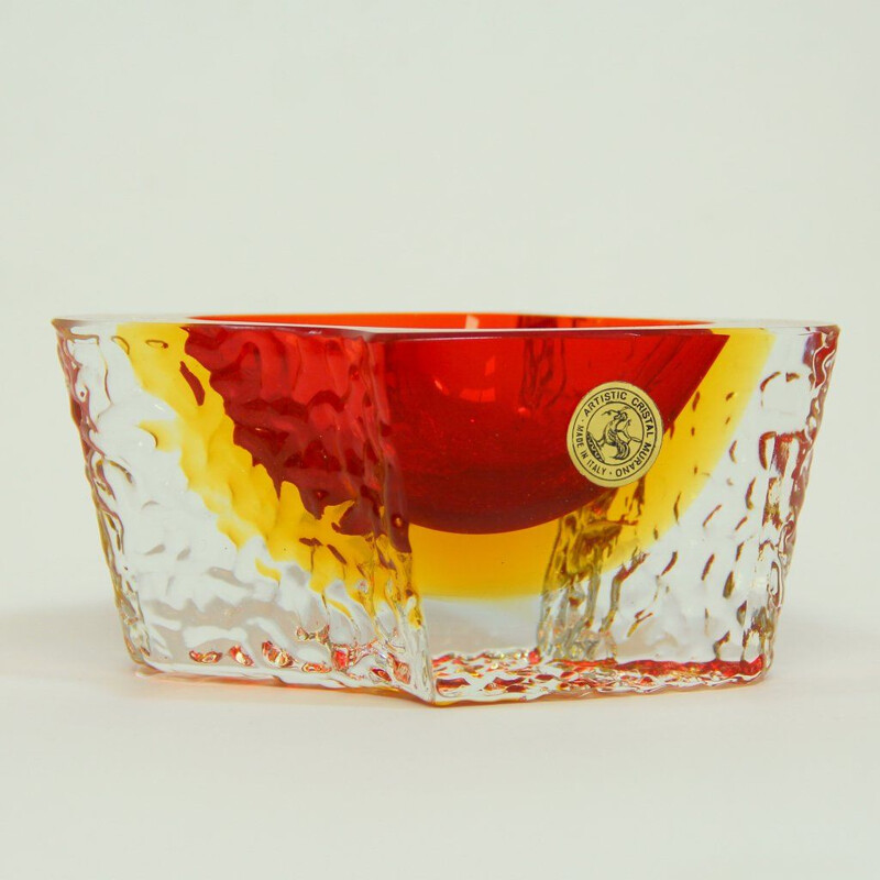 Vintage Murano Glass Dishes by Luigi Mandruzzato, 1960