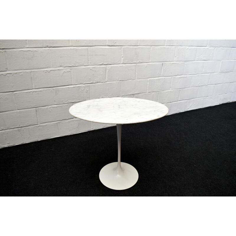 Carrara marble Knoll side table, Eero SAARINEN - 1960s