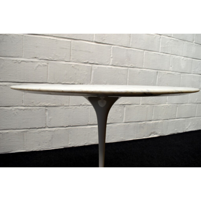 Carrara marble Knoll side table, Eero SAARINEN - 1960s