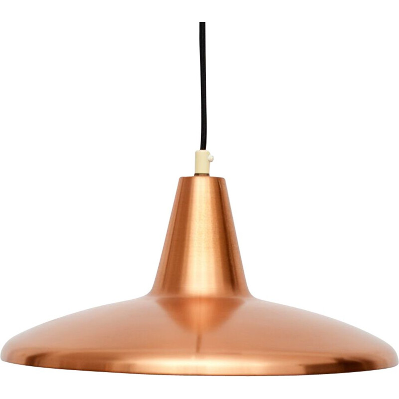 Lampe vintage en cuivre laqué scandinave 1960