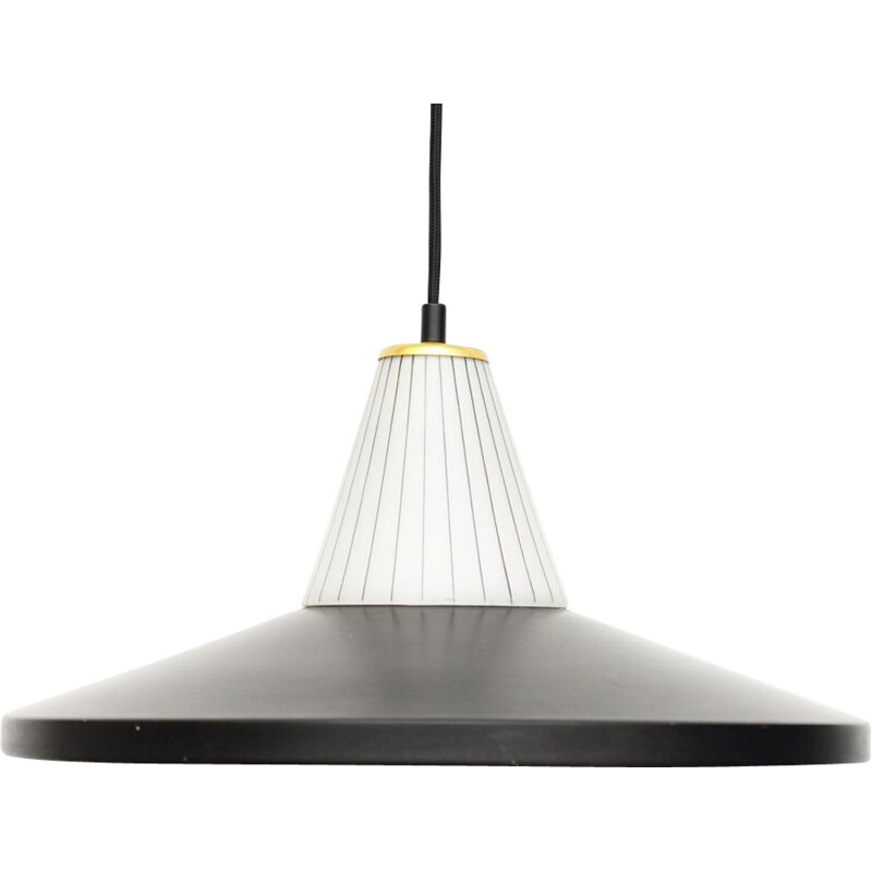 Vintage pendant lamp in black,Scandinavian  1950s