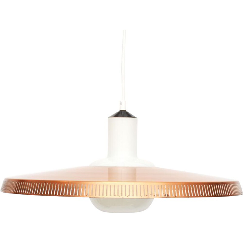 Vintage pendant lamp in copper, Scandinavian 1960s