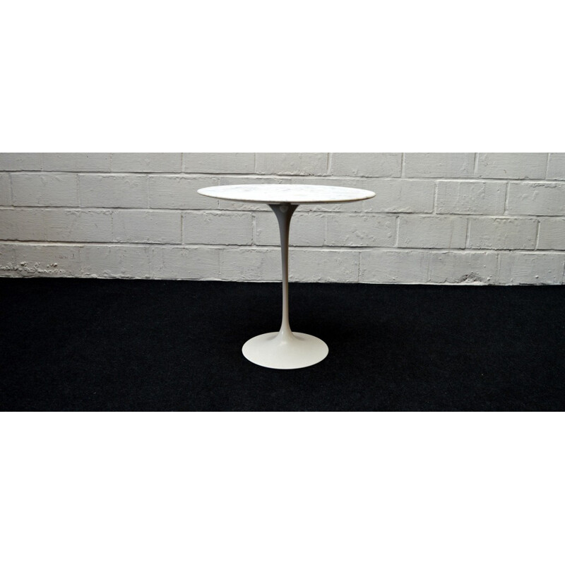 Carrara marble Knoll side table, Eero SAARINEN - 1960s