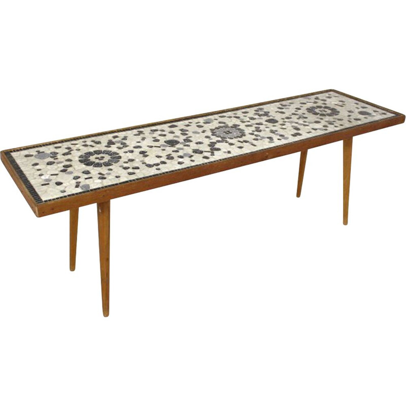 Vintage mosaic coffee table, Sweden, 1950