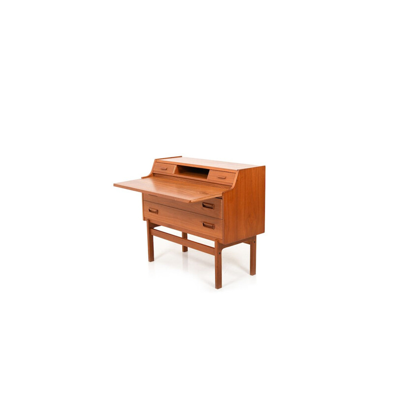 Vintage Secretary in Teak by Arne Wahl Iversen 1960s