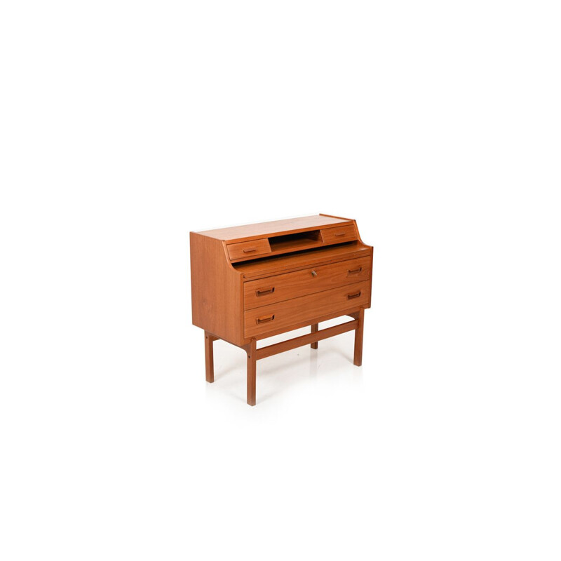 Vintage Secretary in Teak by Arne Wahl Iversen 1960s