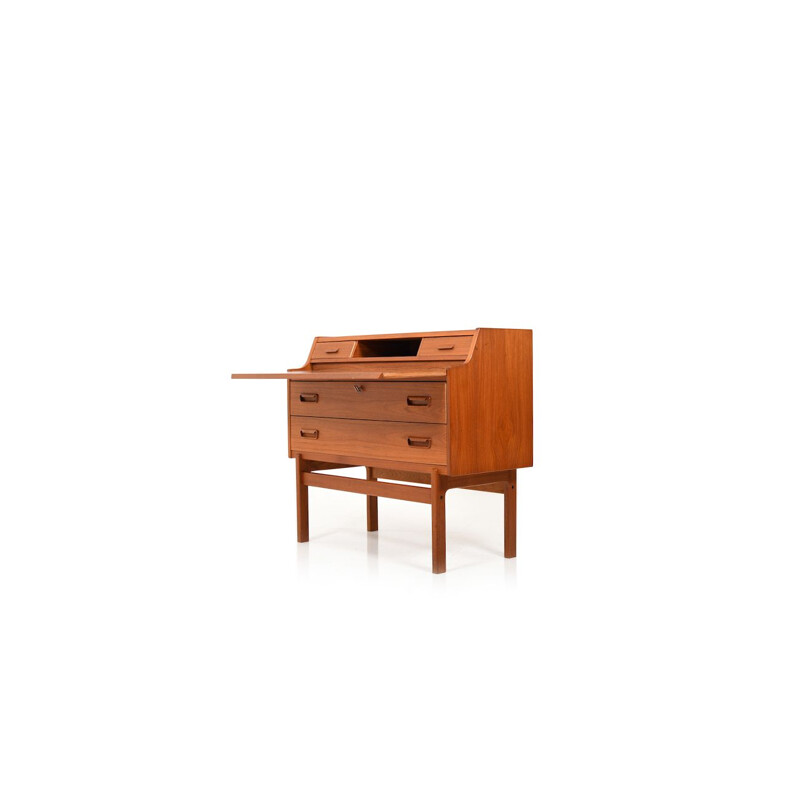 Vintage Secretary in Teak by Arne Wahl Iversen 1960s