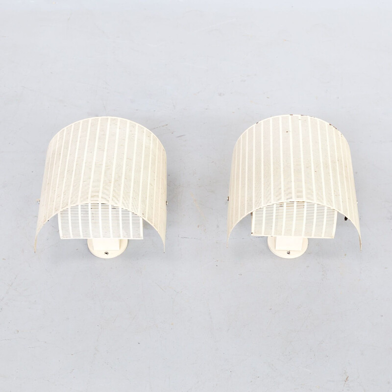 Pair of "shogun" vintage wall sconces by Mario Botta for Artemide 1980