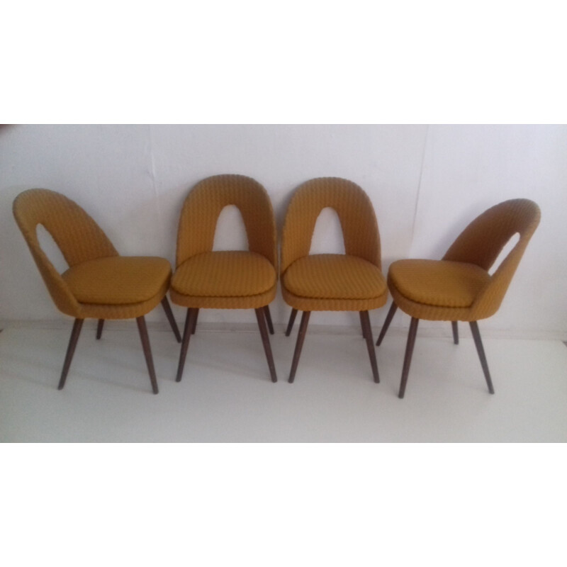 Ensemble de 4 chaises vintage par Antonín Šuman 1960