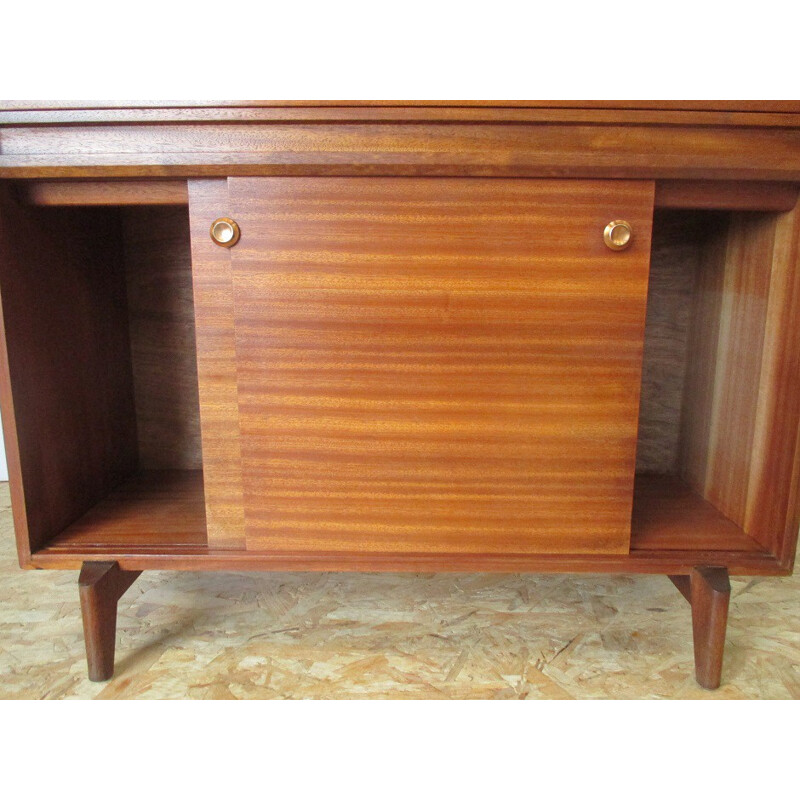 Mid-century B&T secretary in teak and mahogany - 1960s