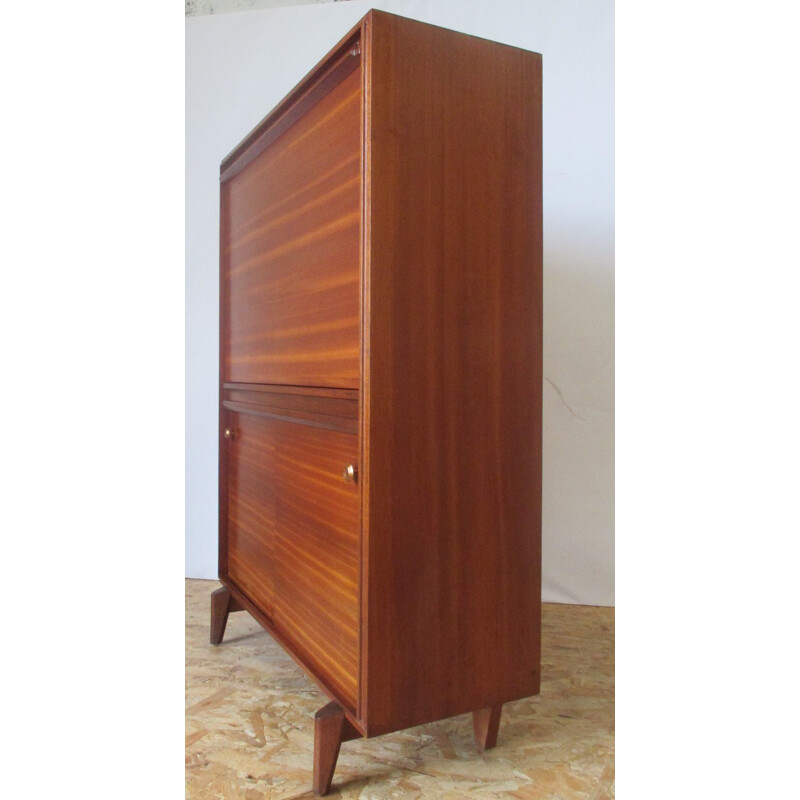 Mid-century B&T secretary in teak and mahogany - 1960s