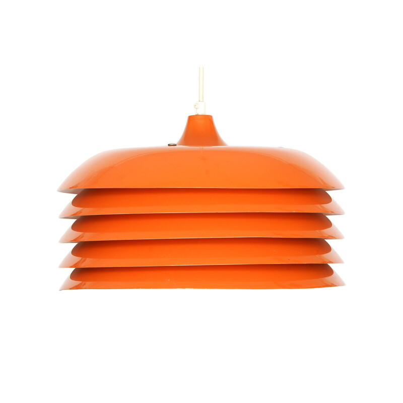 Vintage Orange pendant light T 742 by Hans-Agne Jakobsson for H-A Jakobsson AB, Markaryd. Sweden 1960s