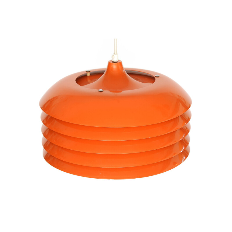 Vintage Orange pendant light T 742 by Hans-Agne Jakobsson for H-A Jakobsson AB, Markaryd. Sweden 1960s