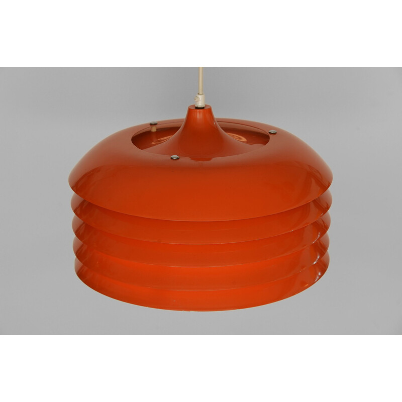 Vintage Orange pendant light T 742 by Hans-Agne Jakobsson for H-A Jakobsson AB, Markaryd. Sweden 1960s