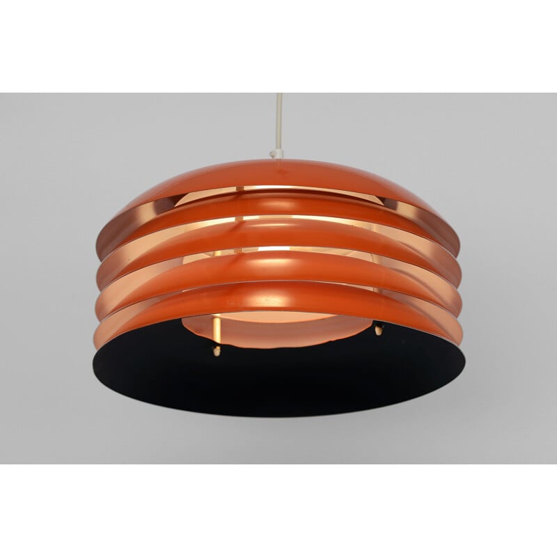 Vintage Orange pendant light T 742 by Hans-Agne Jakobsson for H-A Jakobsson AB, Markaryd. Sweden 1960s