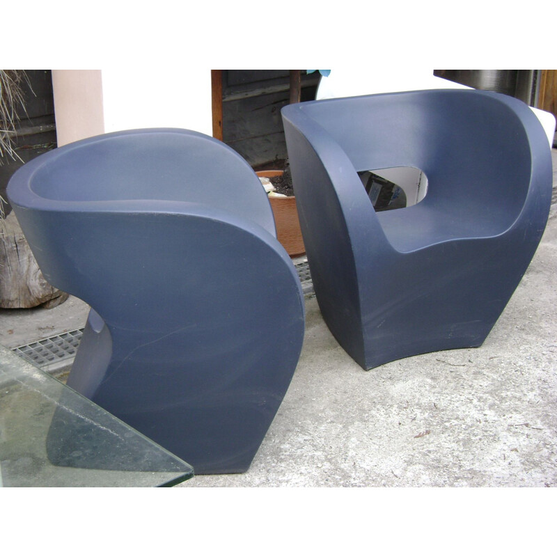 Pair of vintage albert armchairs by Ron Arad Moroso, Italy 2000